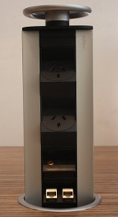 EVOline Benchtop Pop-up Power Tower - 2x Power , 1x Audio, 2x Data